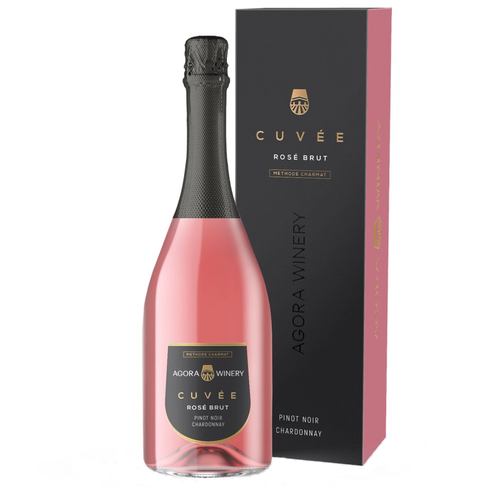 Игристое вино Agora Cuvee Pinot Noir Chardonnay (gift box)