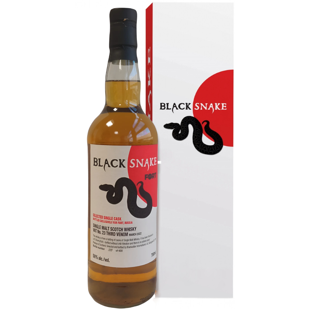 Односолодовый виски Blackadder Black Snake Single Malt Scotch (gift box)