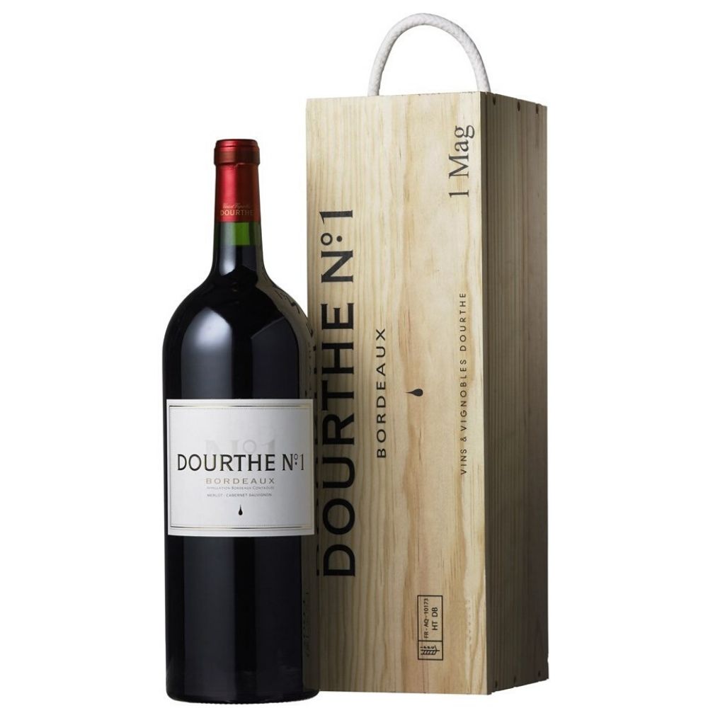 Вино Dourthe № 1 Bordeaux Rouge (in wooden box)
