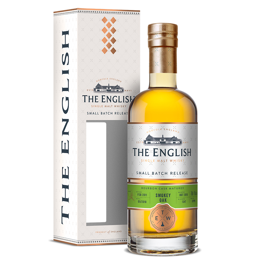 Односолодовый виски The English Small Batch Release Smokey Oak Bourbon Cask Matured (gift box)