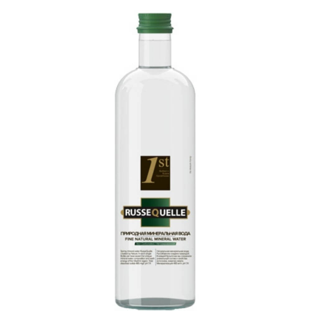 Spring mineral water RusseQuelle (still, glass, 500 ml)