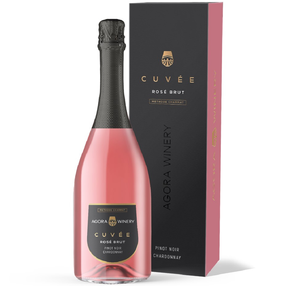 Игристое вино Agora Cuvee Pinot Noir Chardonnay (gift box)