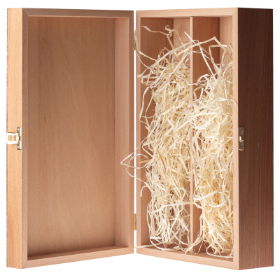 Деревянный футляр на две бутылки "Bourgogne"