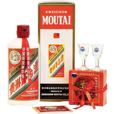 Байцзю «Kweichow Moutai» (gift box set в подарочной упаковке с 2-мя рюмками)