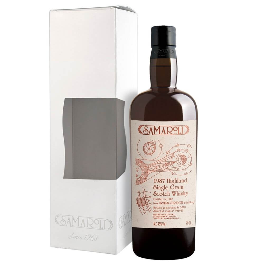 Зерновой виски Samaroli Invergordon Single Grain Scotch 1987 (gift box)