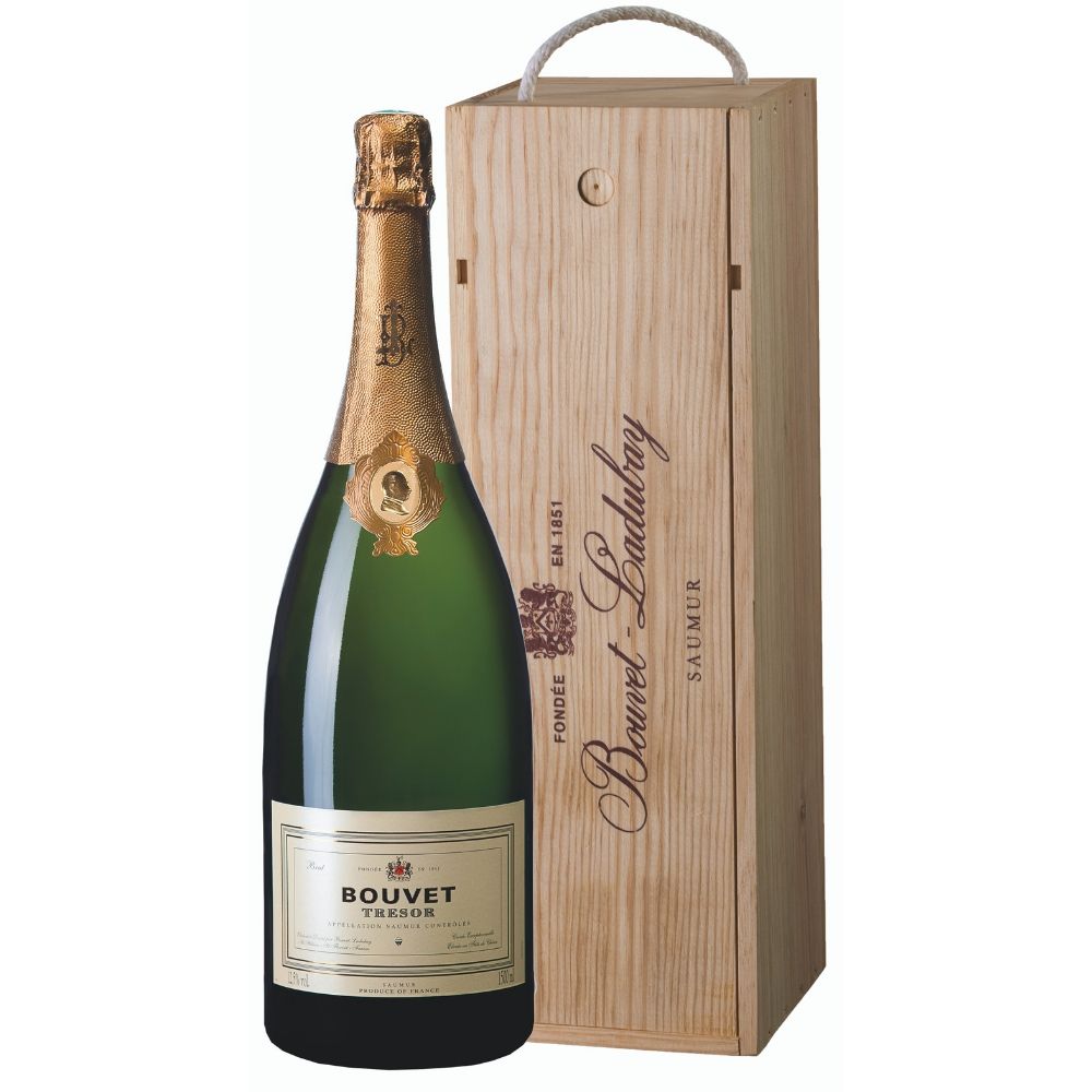 Игристое вино Bouvet Tresor Saumur Brut (wooden gift box)