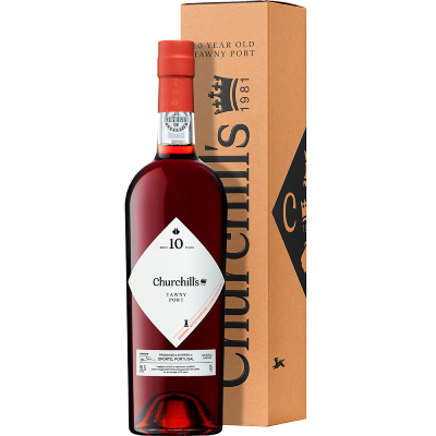 Портвейн Churchill’s Tawny Port 10 Years Old (gift box)