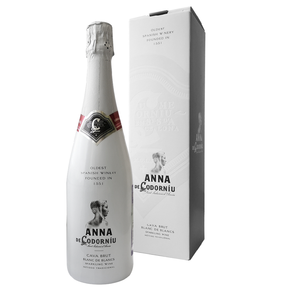 Игристое вино Cava Anna de Codorniu Blanc de Blancs Brut (gift box)