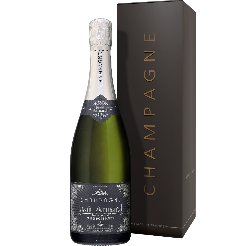 Шампанское Louis Armand Blanc de Blancs Brut Champagne AOC (gift box)