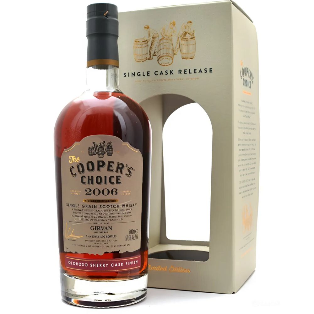 Виски The Cooper’s Choice Girvan Oloroso Single Grain Scotch (gift box)