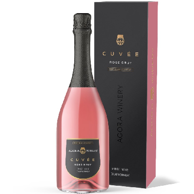 Игристое вино Agora Cuvee Pinot Noir Chardonnay (gift box)